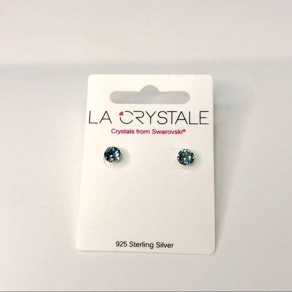 925 Sterling Silver Swarovski Crystal Earrings - Picture 3 of 8